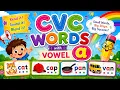 CVC Words with Short Vowel A Phonics for Kids Learn to Read Easily