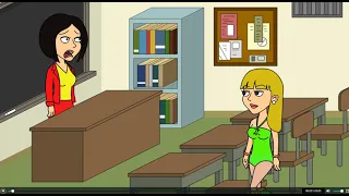 Girl comes to school in her swimsuit PG-13