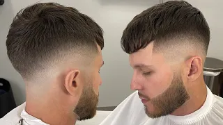 I GAVE THIS WHITE GUY HIS FIRST FADE BARBER TUTORIAL