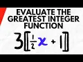 Evaluate the Greatest Integer Function Precalculus Exercises