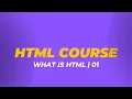 HTML Tutorial - What is HTML Install VS Code Build Your First Webpage