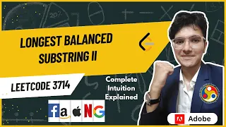 Longest Balanced Substring II LeetCode 3714 Weekly Contest 471