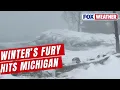Must-See Shows Dangerous Conditions Slamming Marquette Michigan From Intensifying Blizzard