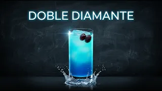 CÓMO HACER la Bebida DOBLE DIAMANTE 💎 Blue Curaçao y Vodka | Barman in Red