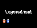 Layered Text Hover Effect HTML CSS Tutorial