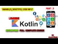 Kotlin - Variables Var Val and Data Types Tutorial Get User Input in kotlin AjjuVirus
