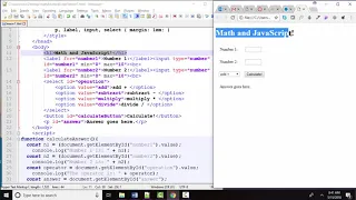 Math JavaScript Numbers and Strings