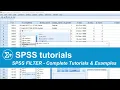 SPSS FILTER - Complete Tutorial Examples