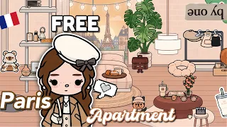 Aesthetic FREE Paris APARTMENT Design Toca Boca House Ideas🇫🇷Free HouseDesign TocaLifeWorld Makeover