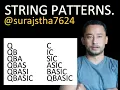 QBASIC program on string patterns with LEFT and RIGHT