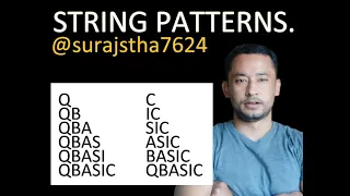 QBASIC program on string patterns with LEFT and RIGHT