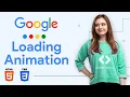 Google Loading Animation Using HTML CSS HTML CSS Project