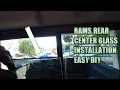 dodge ram rear center glass installation