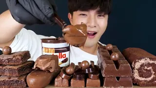 أكبر تحدي اكل كوري حلويات 