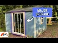How to Install a Sliding Glass Patio Door on a Shed - CRAZY IDEA