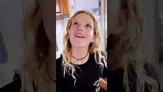 Pip mixing up some natural stuff… 👩‍🍳 #sailingfamily #boatlife