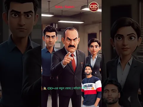 Screen Text:  lll 🫵😯#ClD ll🕵️‍♂️ CID টিম একটি রহস্যময় কেসের তদন্তে নামল… #shorts #viralvideo #viral