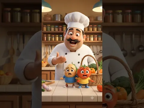 Aloo tamatar ki masti #shorts #trend #vegetable Cartoon video Shivam Gupta SG