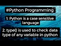 Wondering Is Python a case sensitive or not Here you go