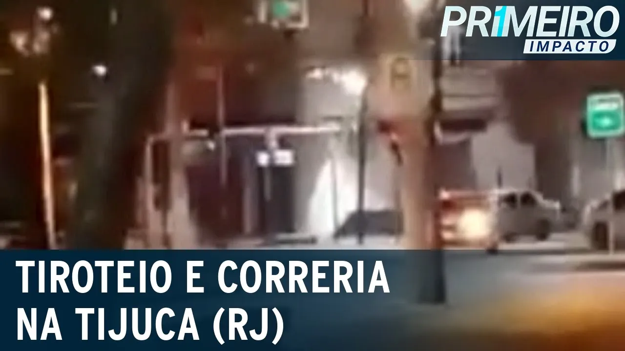 RJ: tiroteio e correria durante tentativa de assalto na Tijuca | Primeiro Impacto (28/03/22)