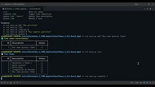 Hackathon 2 Phase 1 GIAIC Python CLI Based ToDo App