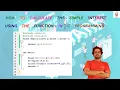 How to calculate the simple Interest using the function in C programming