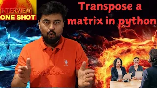Learn - Transpose a matrix using NumPy