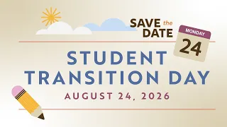 Save the Date - 2026 Transition Day