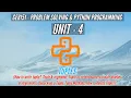 GE8151 PYTHON TUPLES PROBLEM SOLVING AND PYTHON PROGRAMMING PSPP TAMIL UNIT4