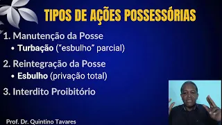 Ações possessórias: manutenção, reintegração de posse e interdito proibitório