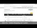 Supply - How to Create a Shopping List