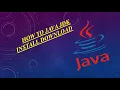 how to java jdk install download sinhala