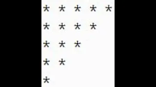 REVERSE TRIANGLE PATTERN OF STAR IN JAVA BLUEJ