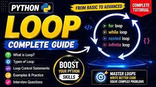 Python Loops Complete Tutorial in Hindi For Loop While Loop Explained Python for beginner