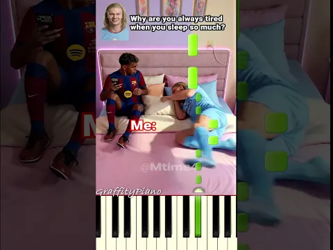 When They Ask Why You’re Always Tired  #football #haaland #parody Piano Tutorial