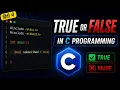 Boolean bool in C Programming Explained True False 0 vs Non-Zero