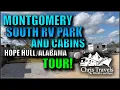 Montgomery South RV Park and Cabins in Hope Hull Alabama TOUR
