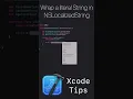 Xcode Tips - Wrap a literal String in NSLocalized String