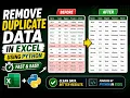 Remove Duplicate Data in Excel Using Python Fast Easy