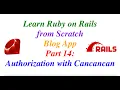 Learn Ruby on Rails from Scratch Part 14 Authorization with CanCanCan