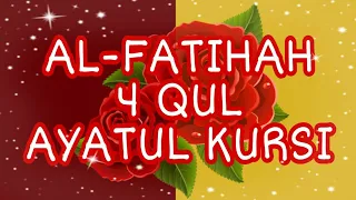 al fatihah 4 qul u0026 ayatul kursi al kafirun al ikhlas al falaq an nas mishary rashid alafasy
