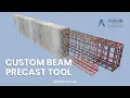 Custom Beam Precast PythonParts in Allplan Developed by ALLTO