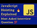 JavaScript Hoisting Most Asked Interview Question