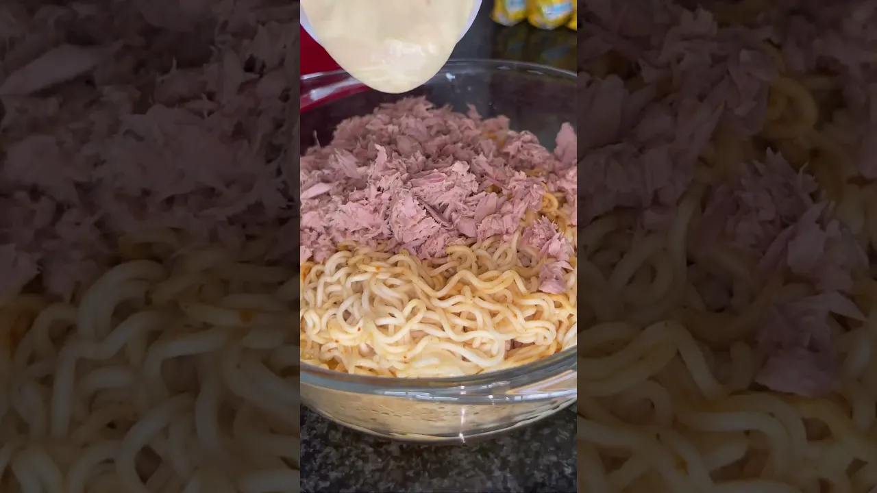 Spicy Tuna Melt Noodles