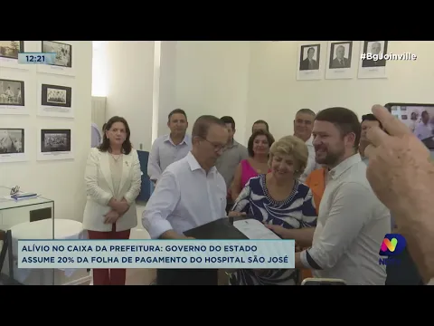 Alívio caixa da prefeitura: governo do Estado assume 20% da folha de pagamento do Hospital São José