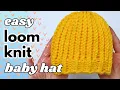 Easy Loom Knit Baby Hat 2 Sizes