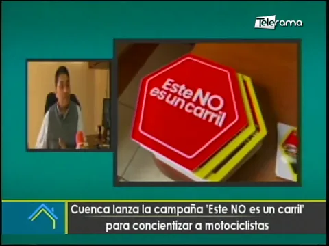 Cuenca lanza la campaña Este NO es un carril para concientizar a motociclistas