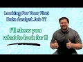 How To Find Your First Data Analyst Job Entry Level Data Analyst Job Titles