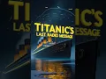 Download Lagu Titanic’s Secret Morse Code | Titanic Sinking #shorts #viralshorts #trending #titanic #ukhistory