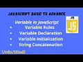 Variable in JavaScript in variable Declaration rule in JavaScript